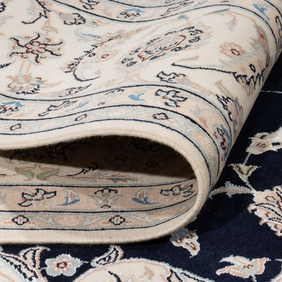 Perser Rug - Nain - 280 x 227 cm - dark blue