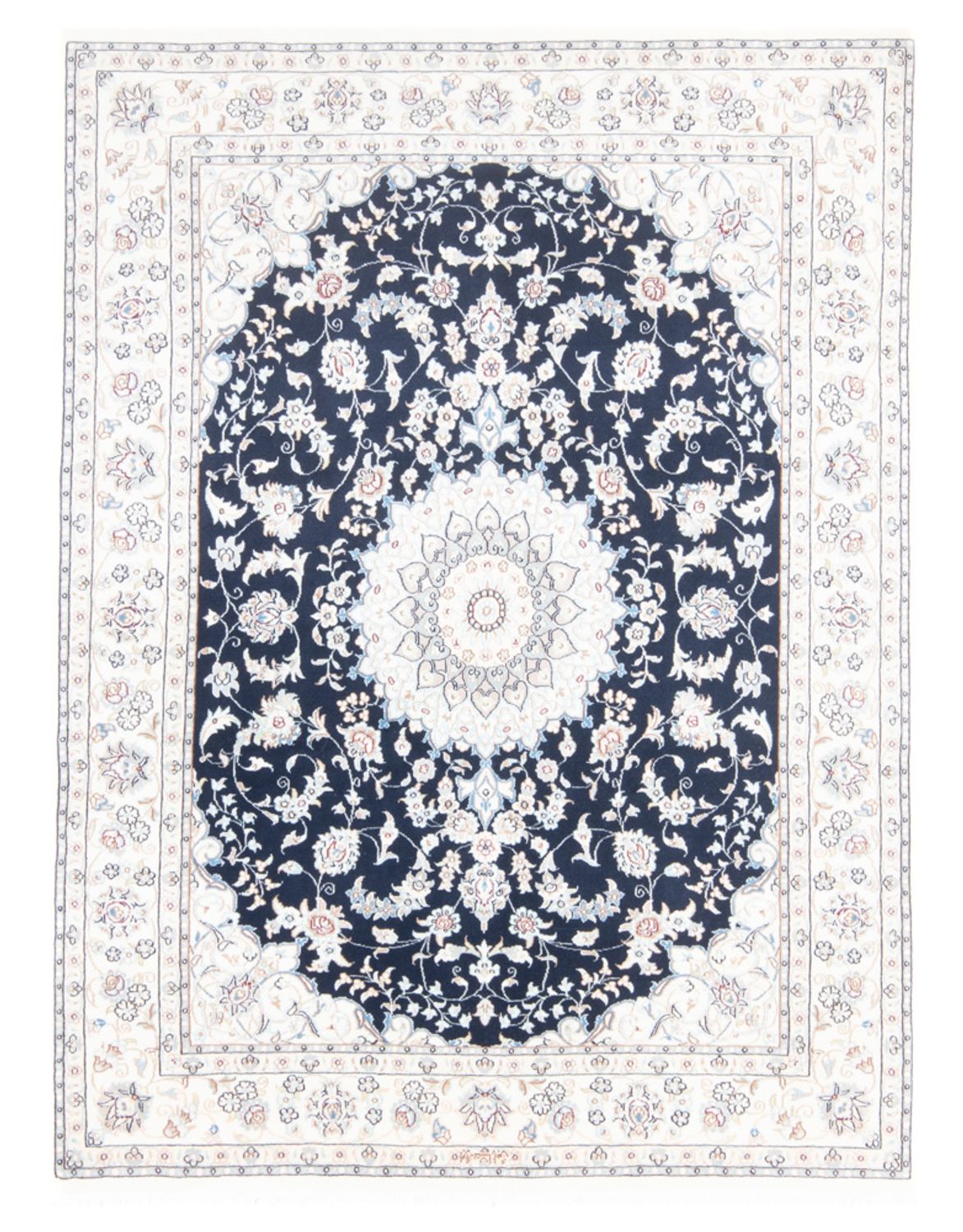 Perser Rug - Nain - Royal - 196 x 147 cm - dark blue