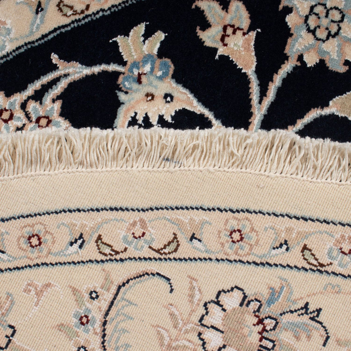 Perser Rug - Nain - Premium round  - 150 x 150 cm - dark blue