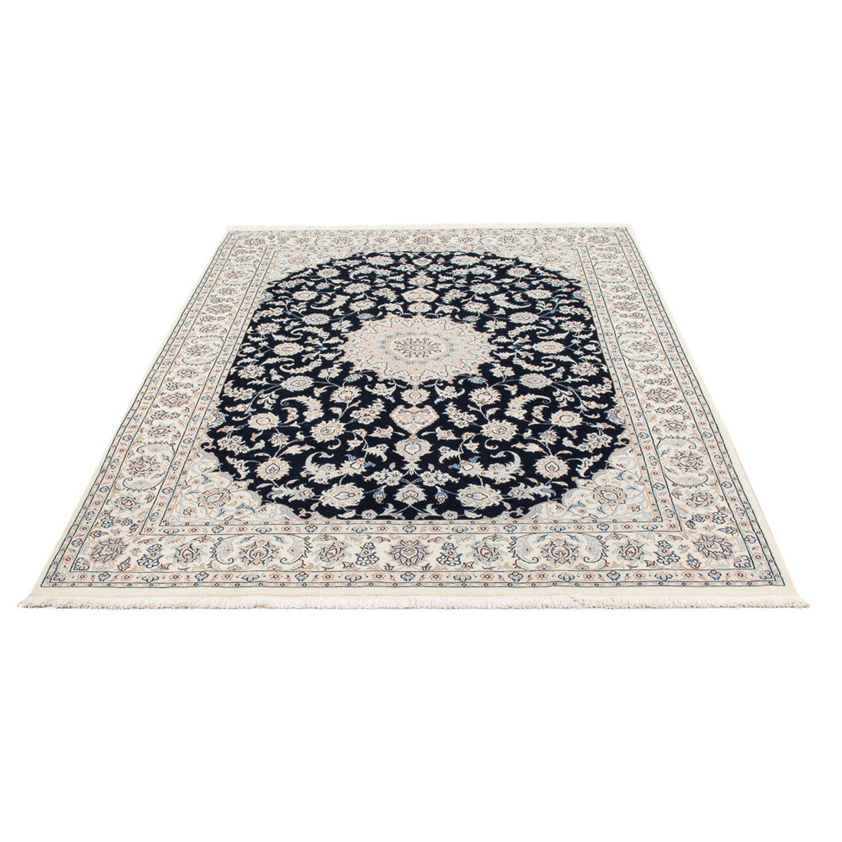 Perser Rug - Nain - Premium - 207 x 146 cm - dark blue