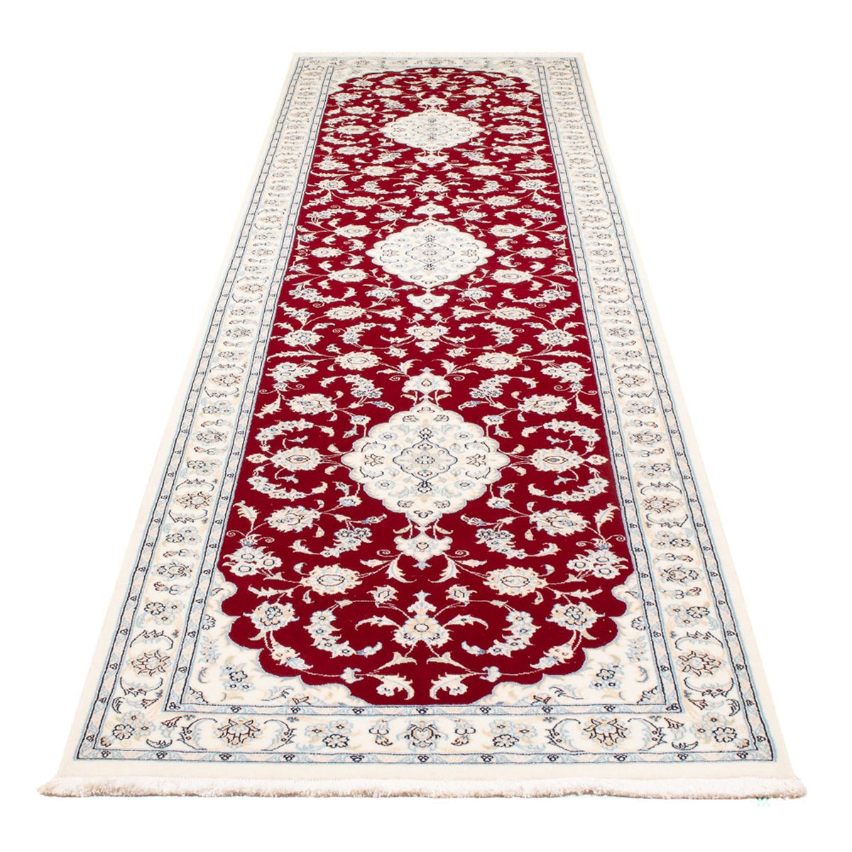 Runner Perser Rug - Nain - Premium - 350 x 86 cm - red