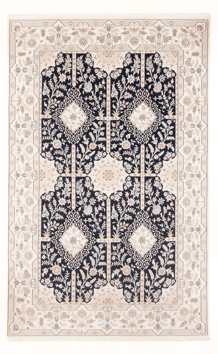 Perser Rug - Nain - Premium - 298 x 198 cm - dark blue