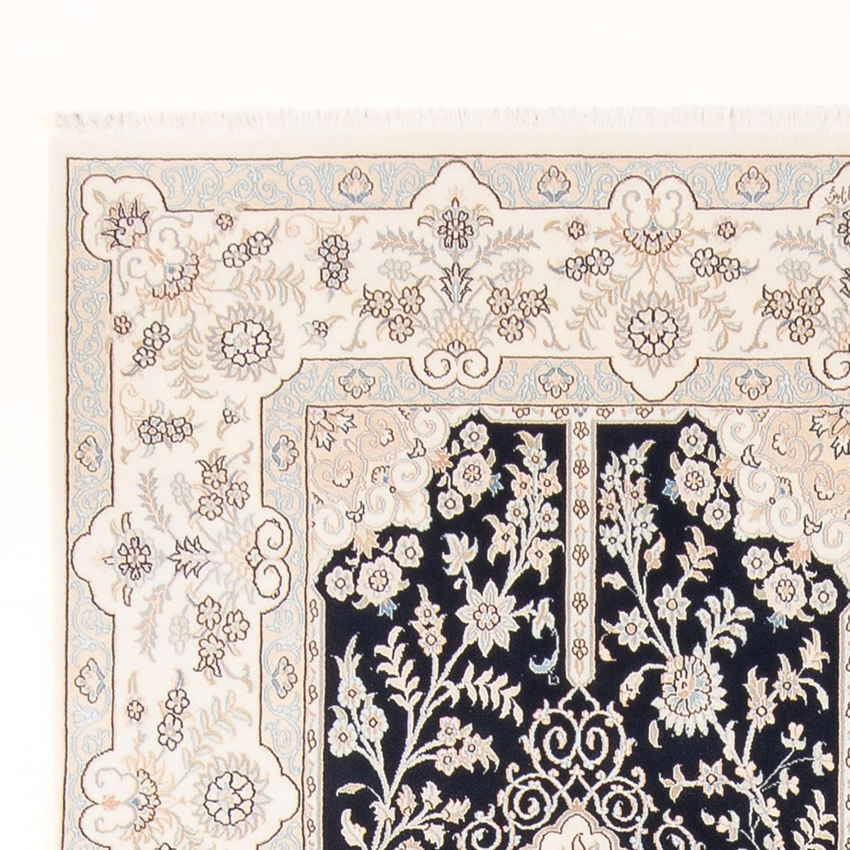 Perser Rug - Nain - Premium - 298 x 198 cm - dark blue