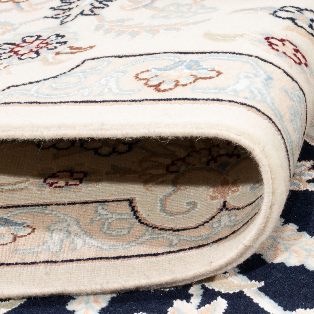 Perser Rug - Nain - Premium - 298 x 198 cm - dark blue