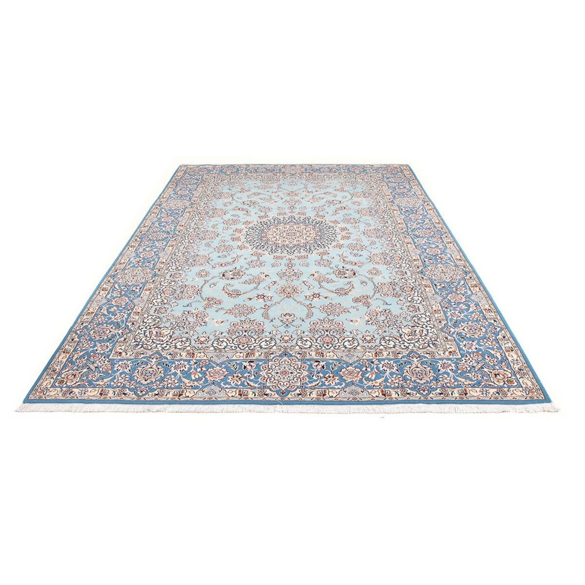 Perser Rug - Nain - Premium - 308 x 200 cm - light blue