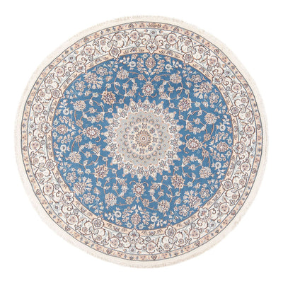 Perser Rug - Nain - Premium round  - 154 x 151 cm - blue