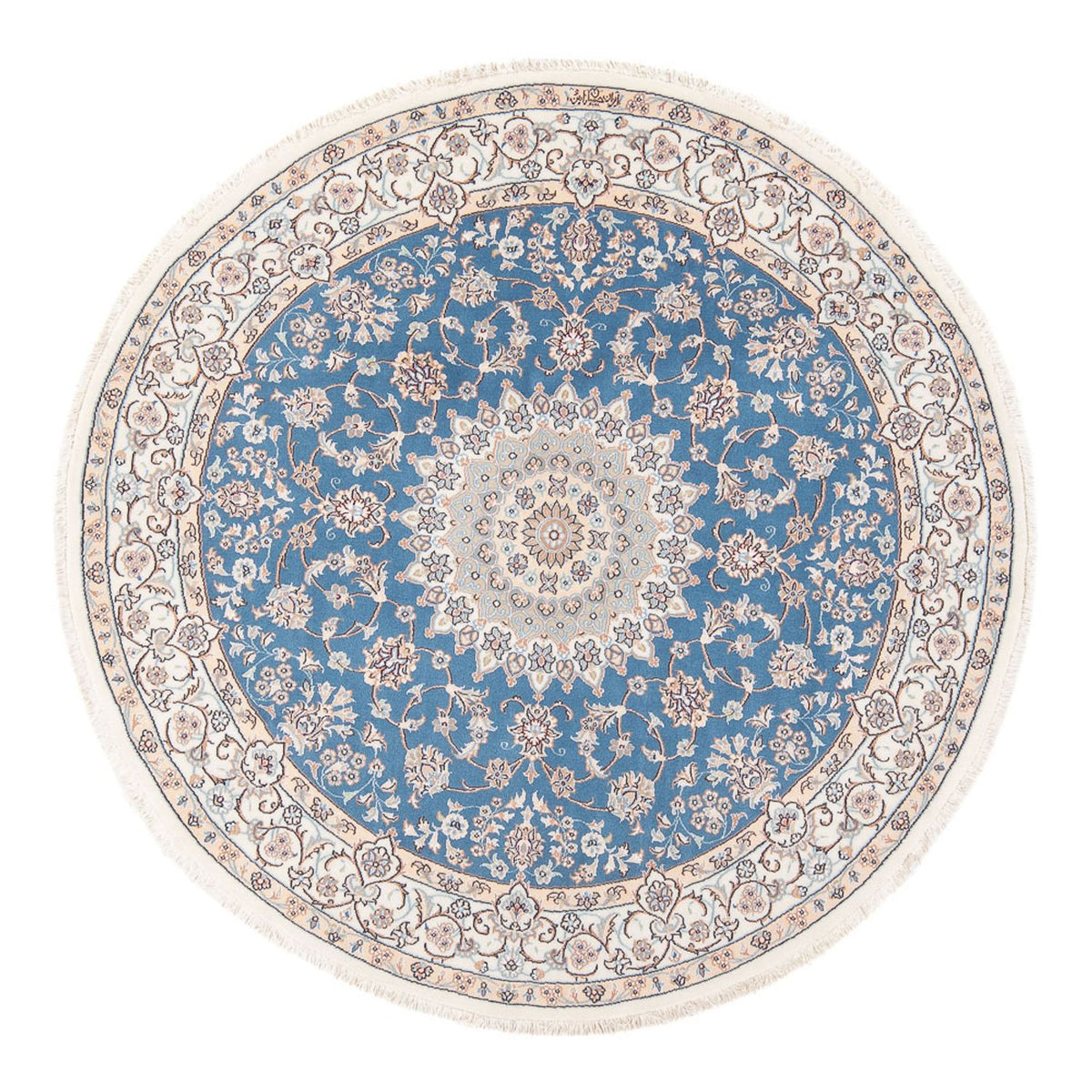 Perser Rug - Nain - Premium round  - 154 x 151 cm - blue