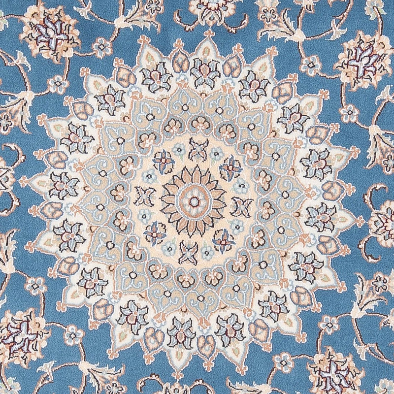 Perser Rug - Nain - Premium round  - 154 x 151 cm - blue