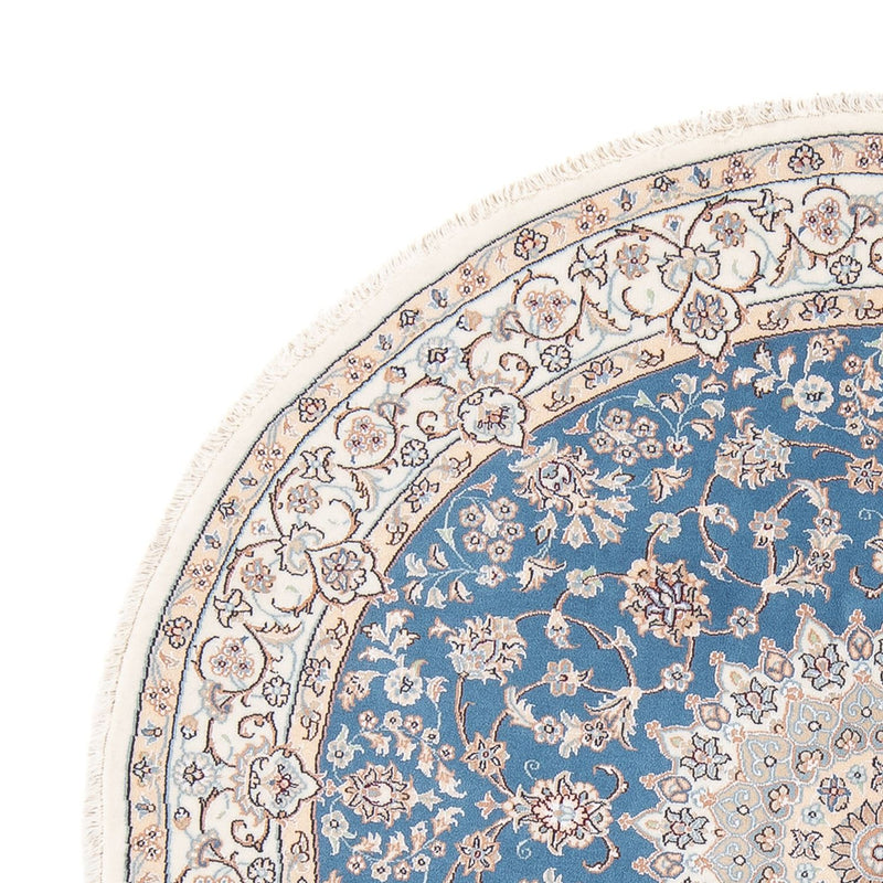 Perser Rug - Nain - Premium round  - 154 x 151 cm - blue