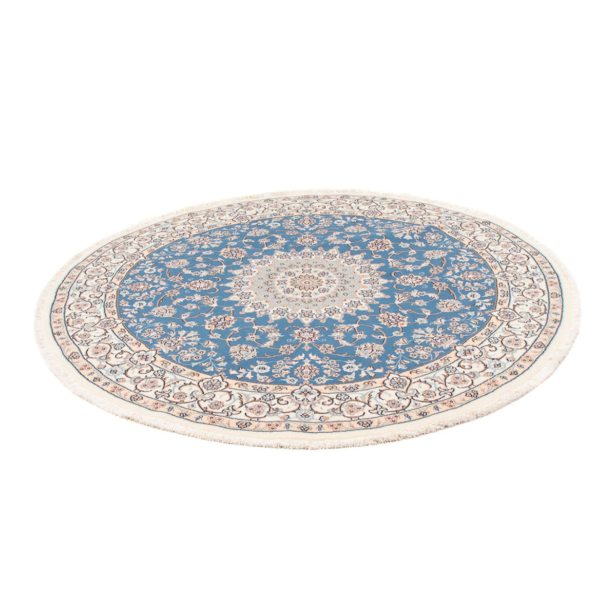 Perser Rug - Nain - Premium round  - 154 x 151 cm - blue