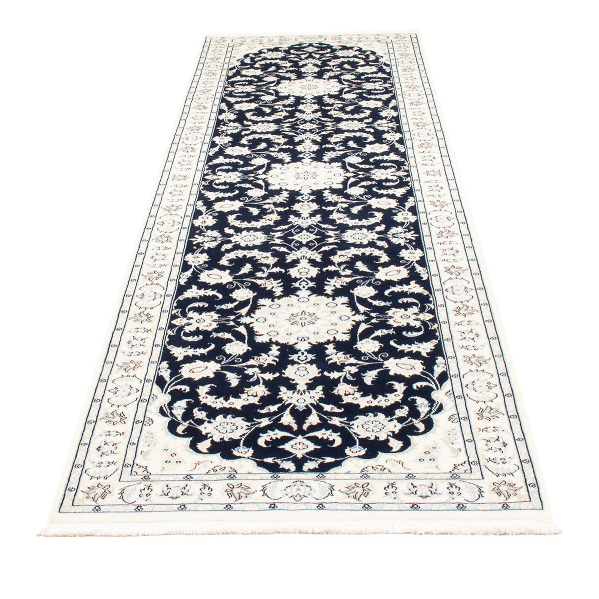 Runner Perser Rug - Nain - Premium - 296 x 80 cm - dark blue