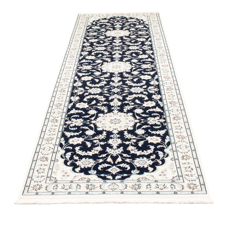 Runner Perser Rug - Nain - Premium - 296 x 80 cm - dark blue