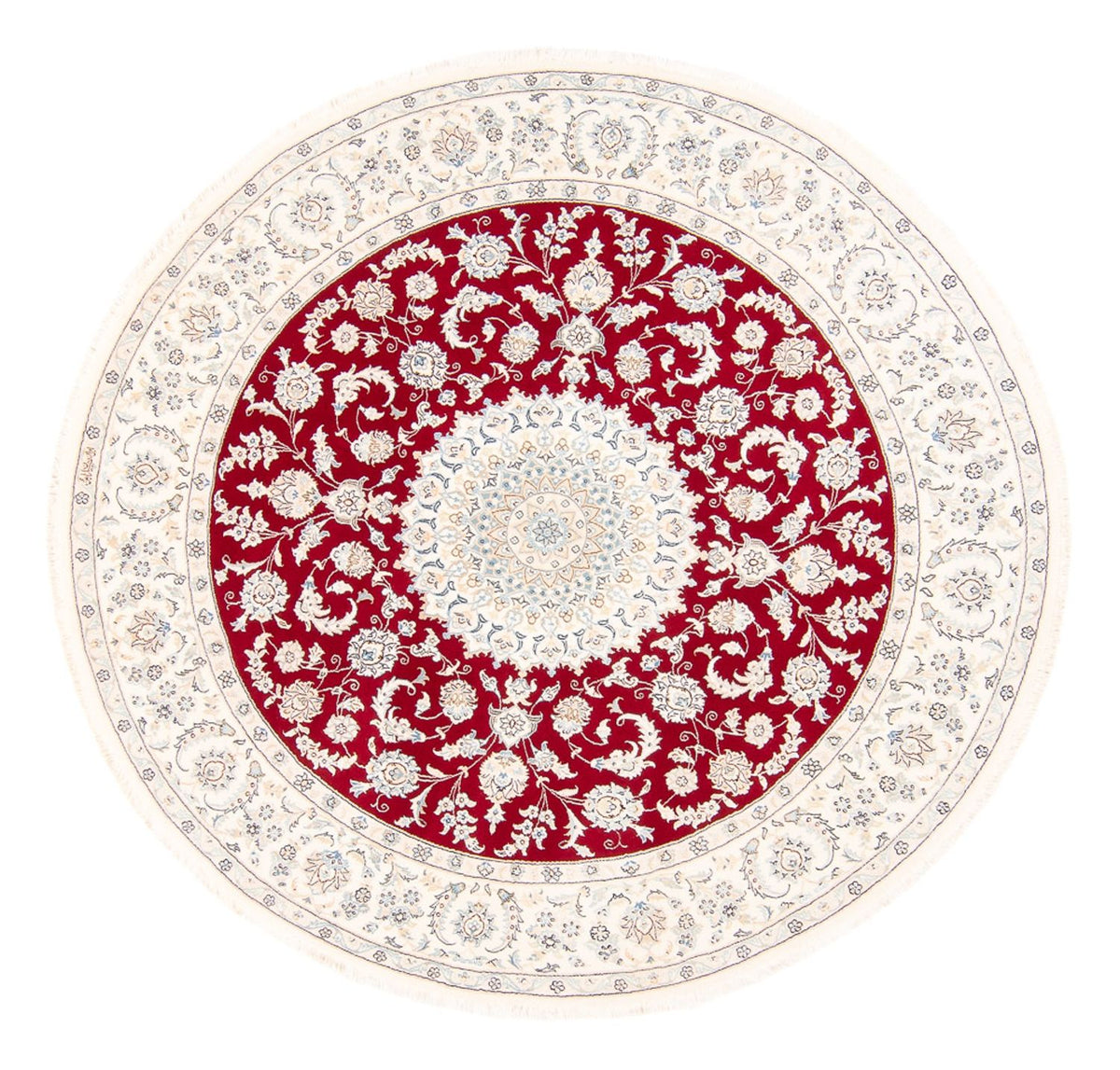 Perser Rug - Nain round  - 200 x 200 cm - red