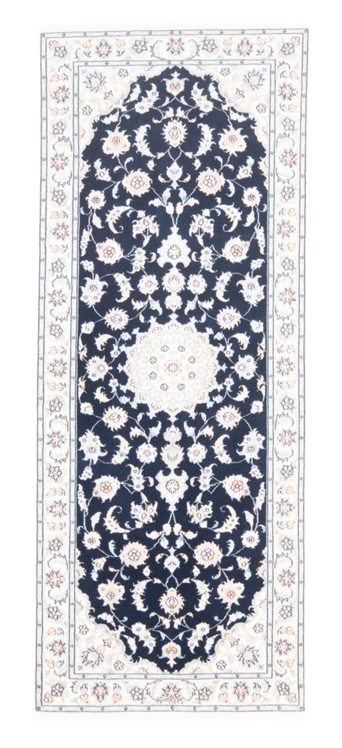 Runner Perser Rug - Nain - Royal - 197 x 80 cm - dark blue