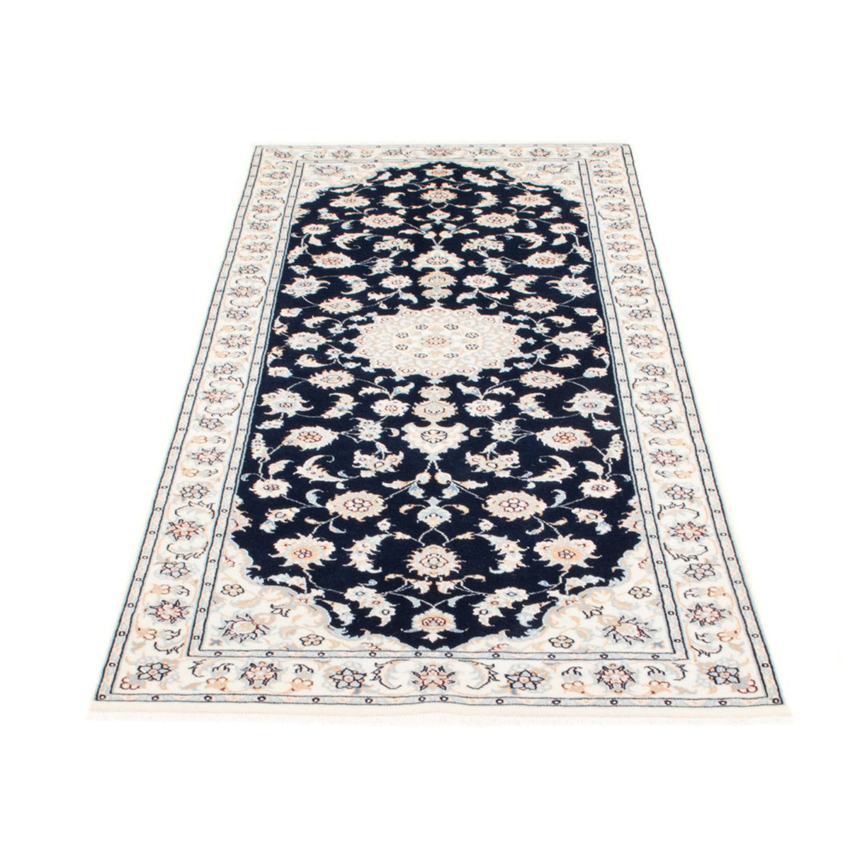 Runner Perser Rug - Nain - Royal - 197 x 80 cm - dark blue
