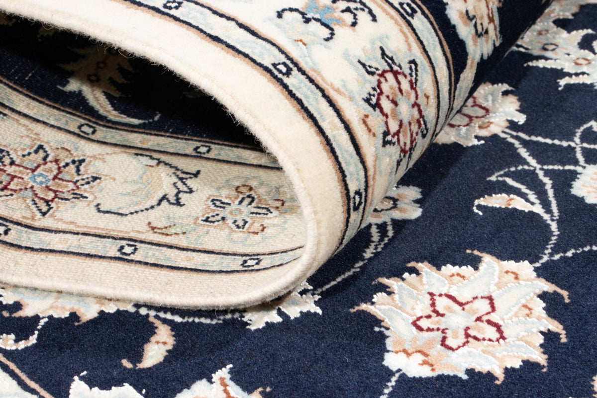 Runner Perser Rug - Nain - Royal - 198 x 81 cm - dark blue