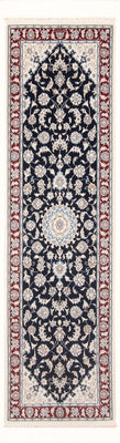Runner Perser Rug - Nain - Premium - 250 x 80 cm - dark blue