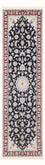 Runner Perser Rug - Nain - Premium - 250 x 80 cm - dark blue