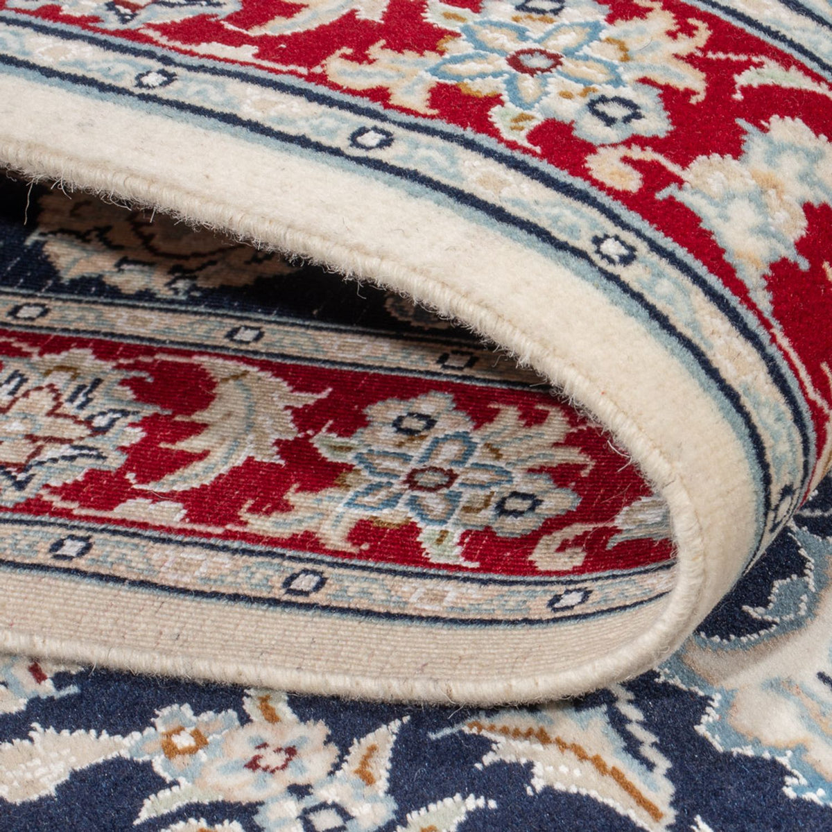 Runner Perser Rug - Nain - Premium - 250 x 80 cm - dark blue