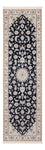 Runner Perser Rug - Nain - Premium - 253 x 81 cm - dark blue