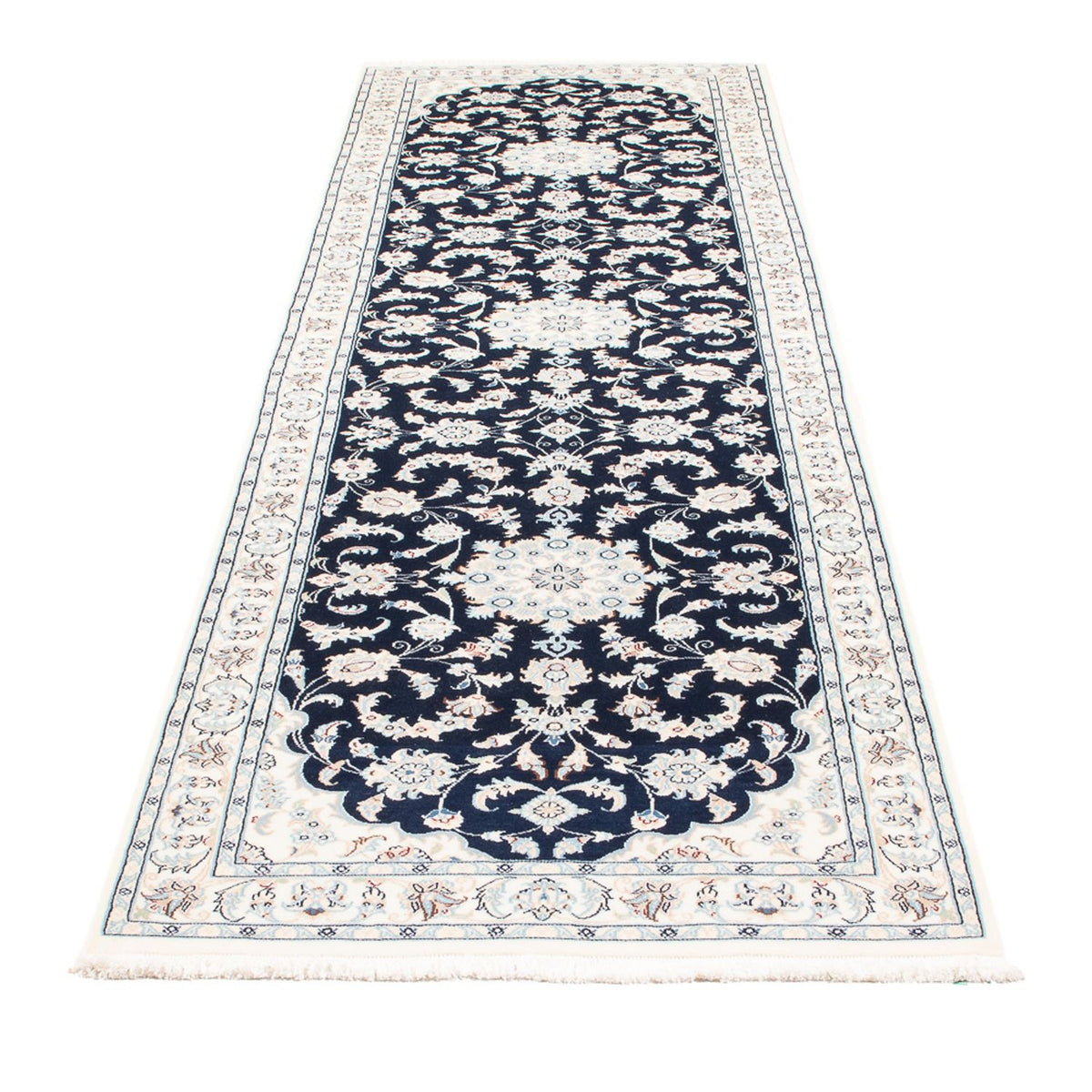 Runner Perser Rug - Nain - Premium - 306 x 81 cm - dark blue