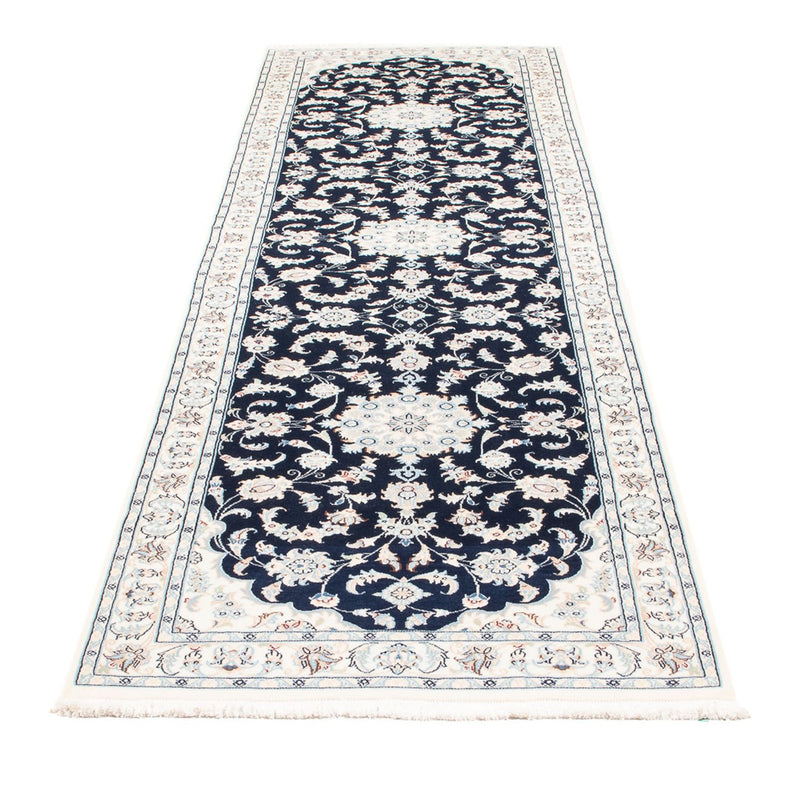 Runner Perser Rug - Nain - Premium - 306 x 81 cm - dark blue
