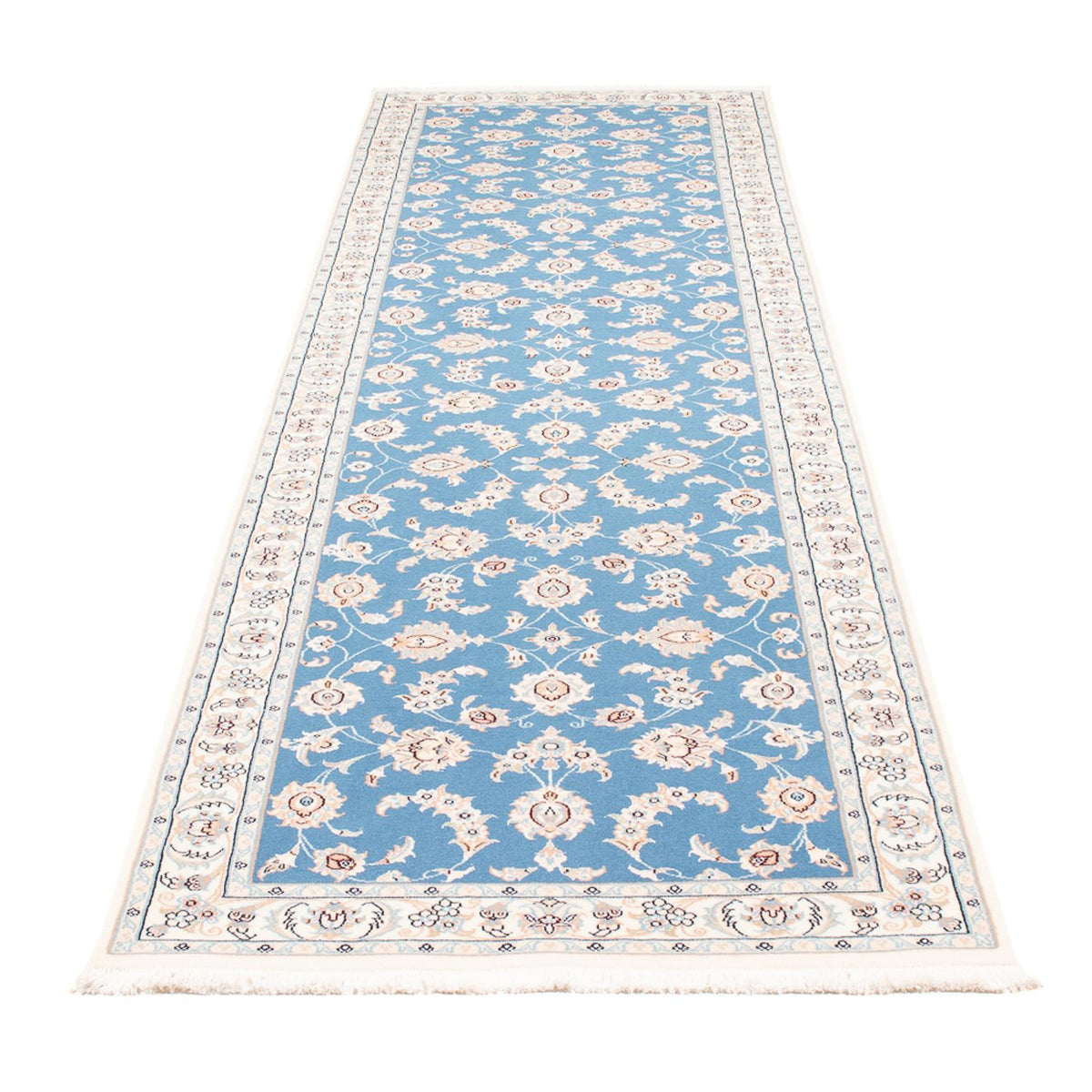Runner Perser Rug - Nain - Premium - 298 x 80 cm - blue