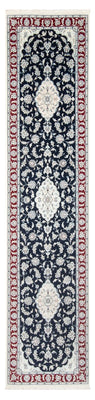 Runner Perser Rug - Nain - Premium - 347 x 87 cm - dark blue