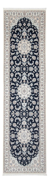 Runner Perser Rug - Nain - Premium - 300 x 88 cm - dark blue