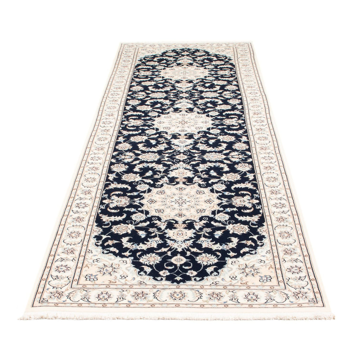 Runner Perser Rug - Nain - Premium - 300 x 88 cm - dark blue