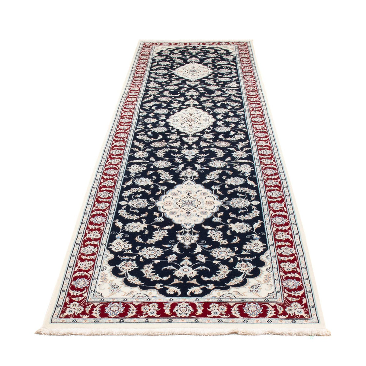 Runner Perser Rug - Nain - Premium - 353 x 85 cm - dark blue