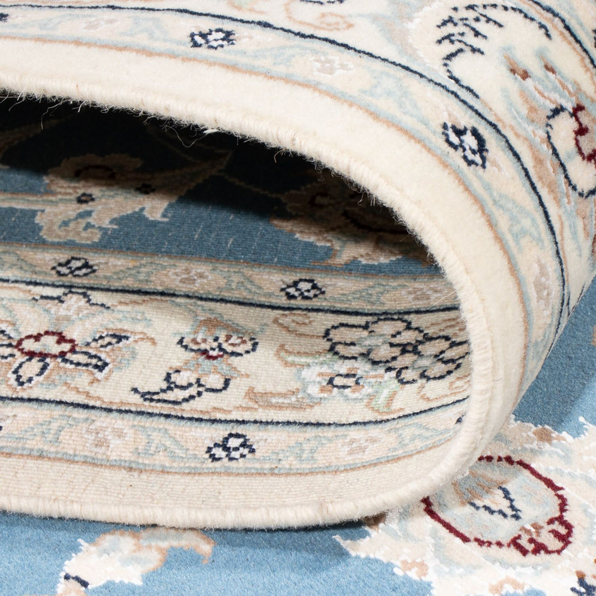 Runner Perser Rug - Nain - Premium - 307 x 80 cm - blue