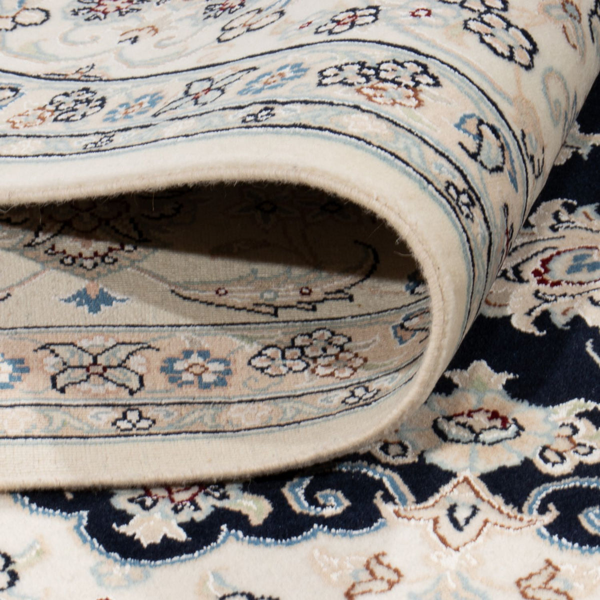 Perser Rug - Nain - 263 x 225 cm - dark blue