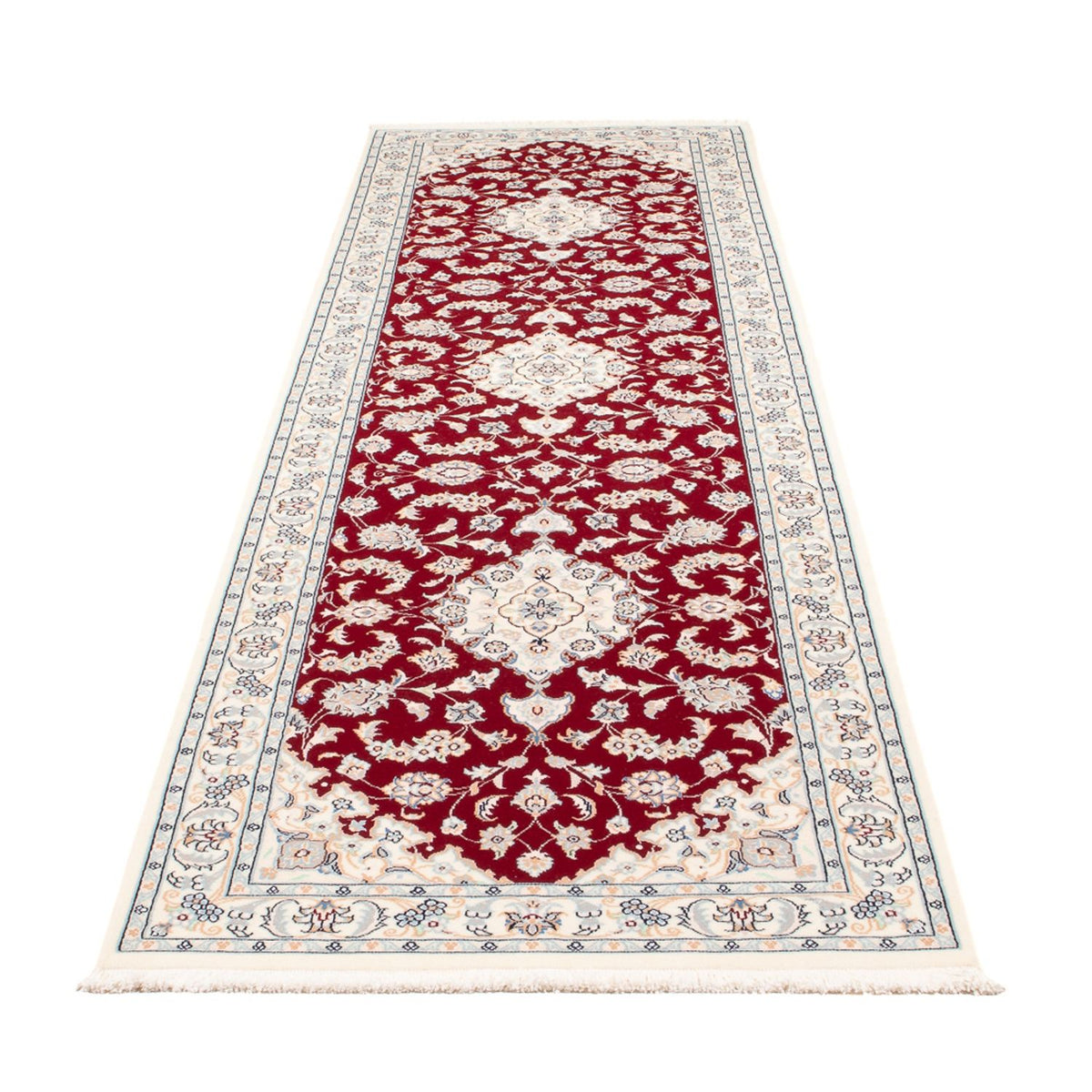 Runner Perser Rug - Nain - Premium - 311 x 82 cm - red