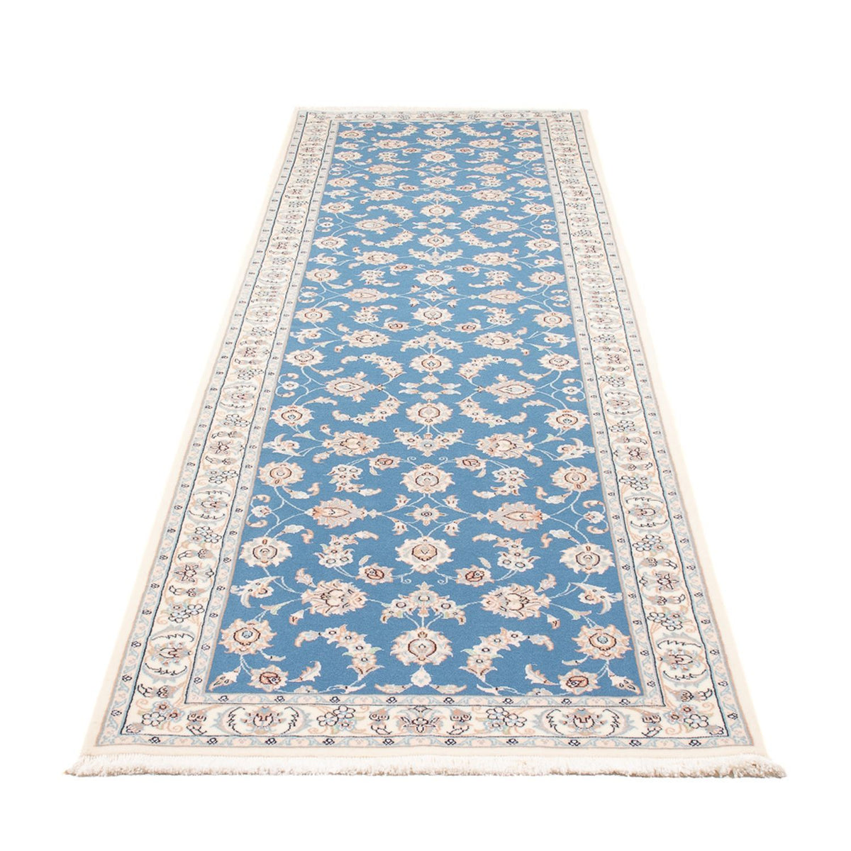 Runner Perser Rug - Nain - Premium - 312 x 80 cm - blue