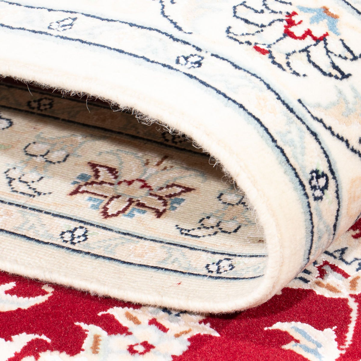 Runner Perser Rug - Nain - Premium - 292 x 80 cm - red