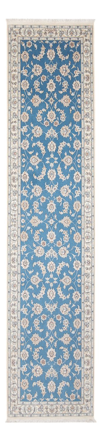 Runner Perser Rug - Nain - Premium - 308 x 81 cm - blue