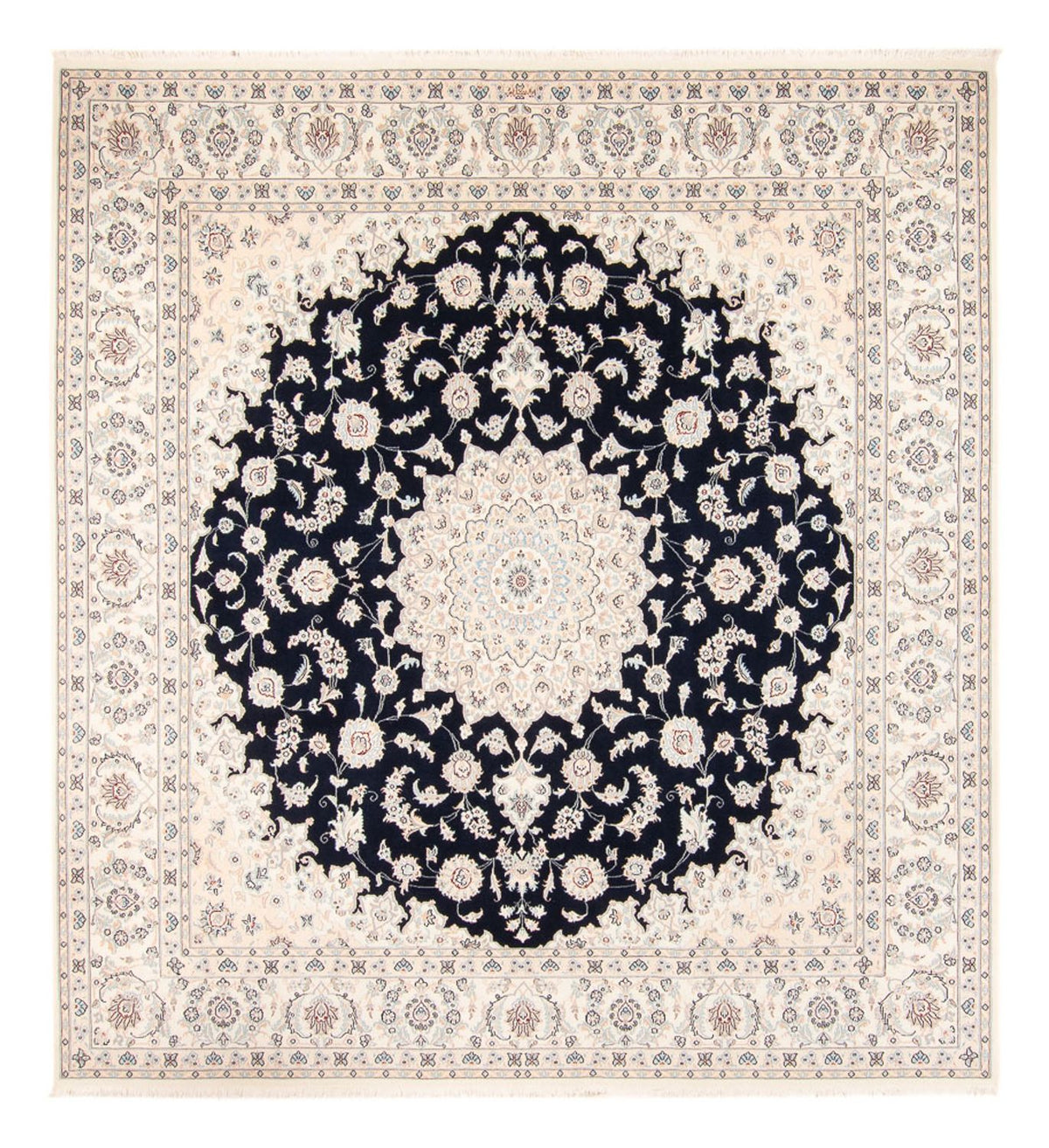 Perser Rug - Nain - 266 x 248 cm - dark blue