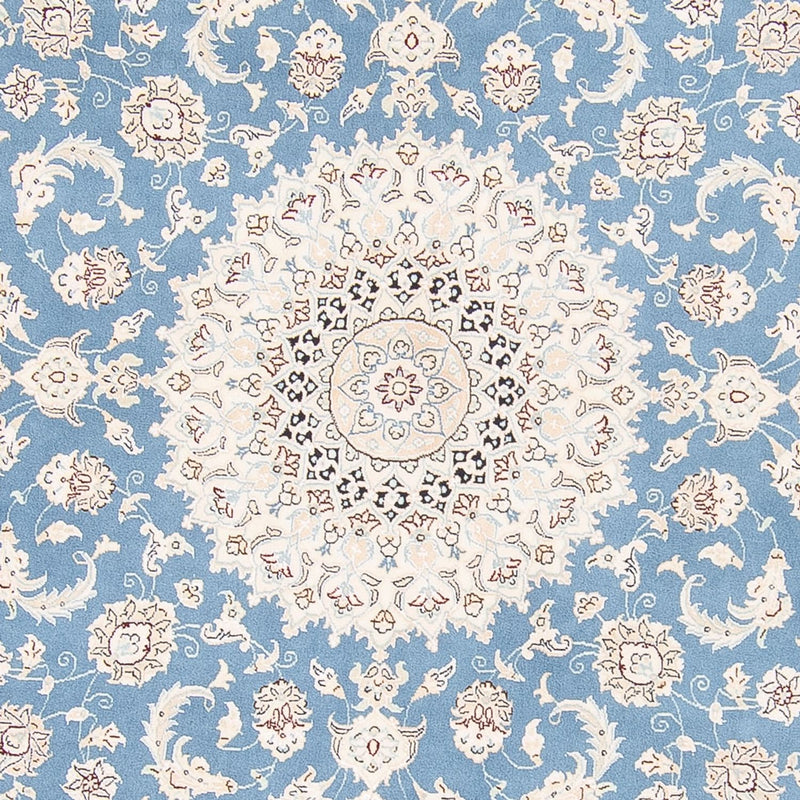Perser Rug - Nain round  - 200 x 200 cm - light blue