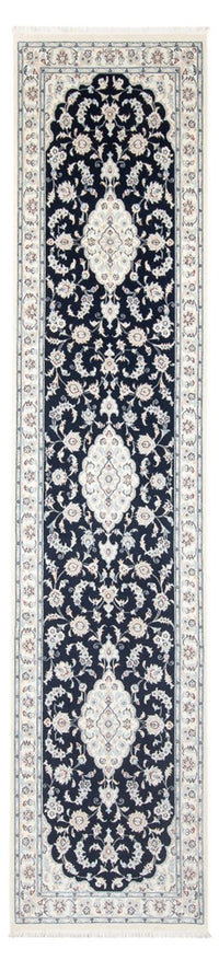 Runner Perser Rug - Nain - Premium - 346 x 88 cm - dark blue