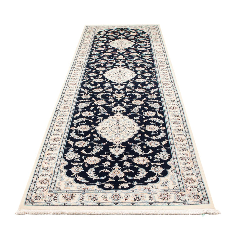 Runner Perser Rug - Nain - Premium - 346 x 88 cm - dark blue