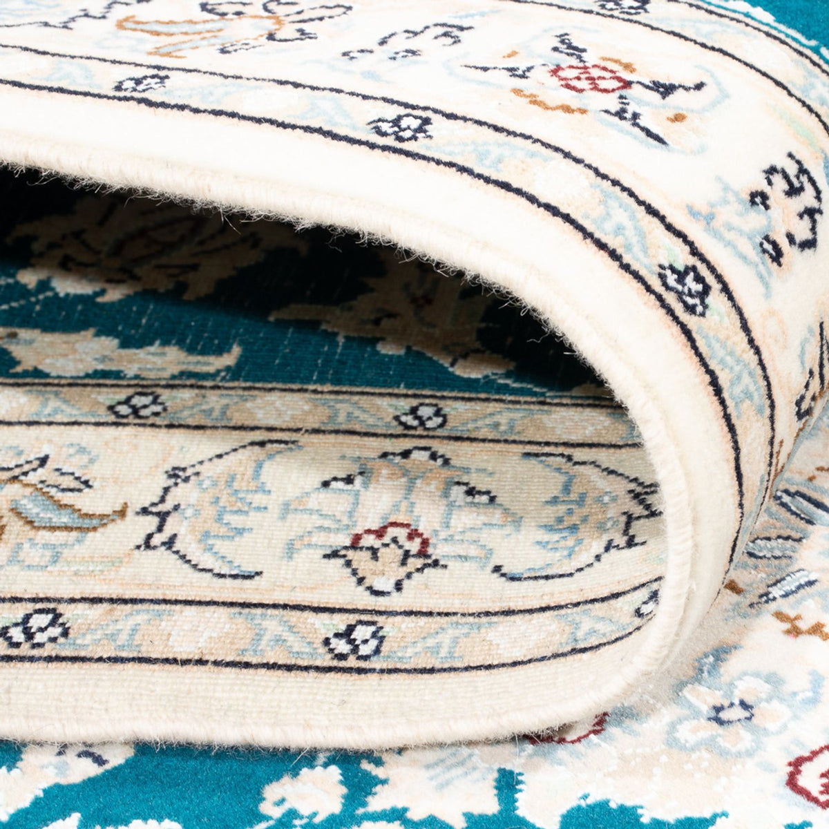 Runner Perser Rug - Nain - Premium - 298 x 81 cm - dark blue