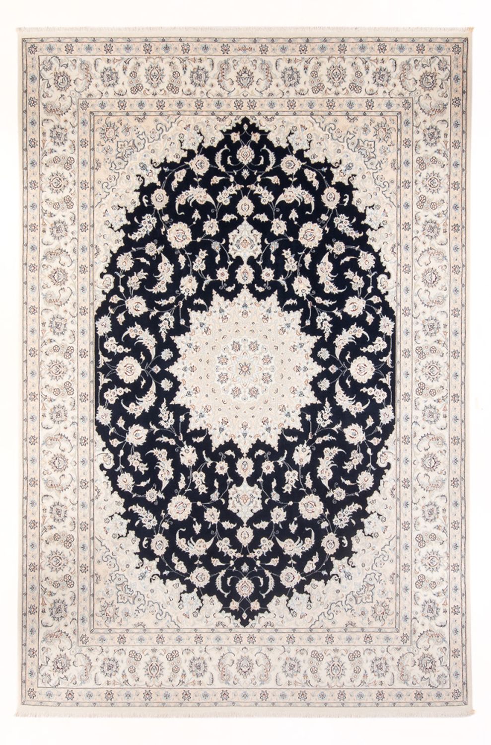 Perser Rug - Nain - Premium - 346 x 244 cm - dark blue