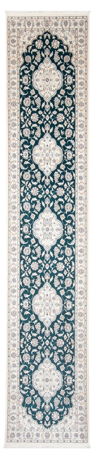Runner Perser Rug - Nain - Premium - 397 x 88 cm - dark blue