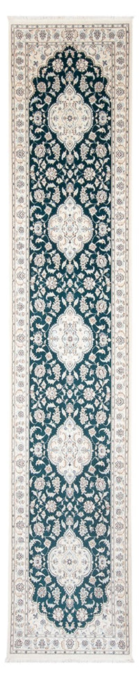 Runner Perser Rug - Nain - Premium - 397 x 88 cm - dark blue