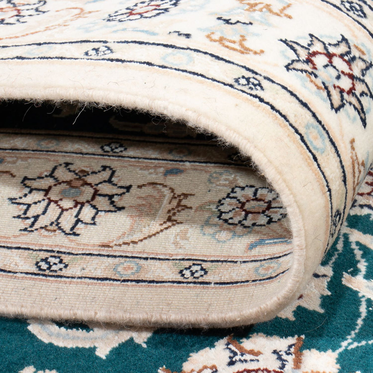 Runner Perser Rug - Nain - Premium - 397 x 88 cm - dark blue