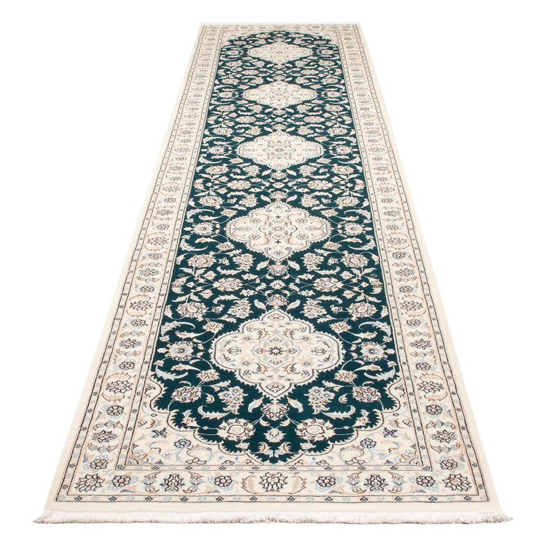 Runner Perser Rug - Nain - Premium - 397 x 88 cm - dark blue