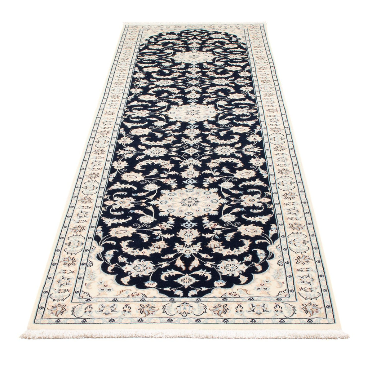Runner Perser Rug - Nain - Premium - 297 x 81 cm - dark blue