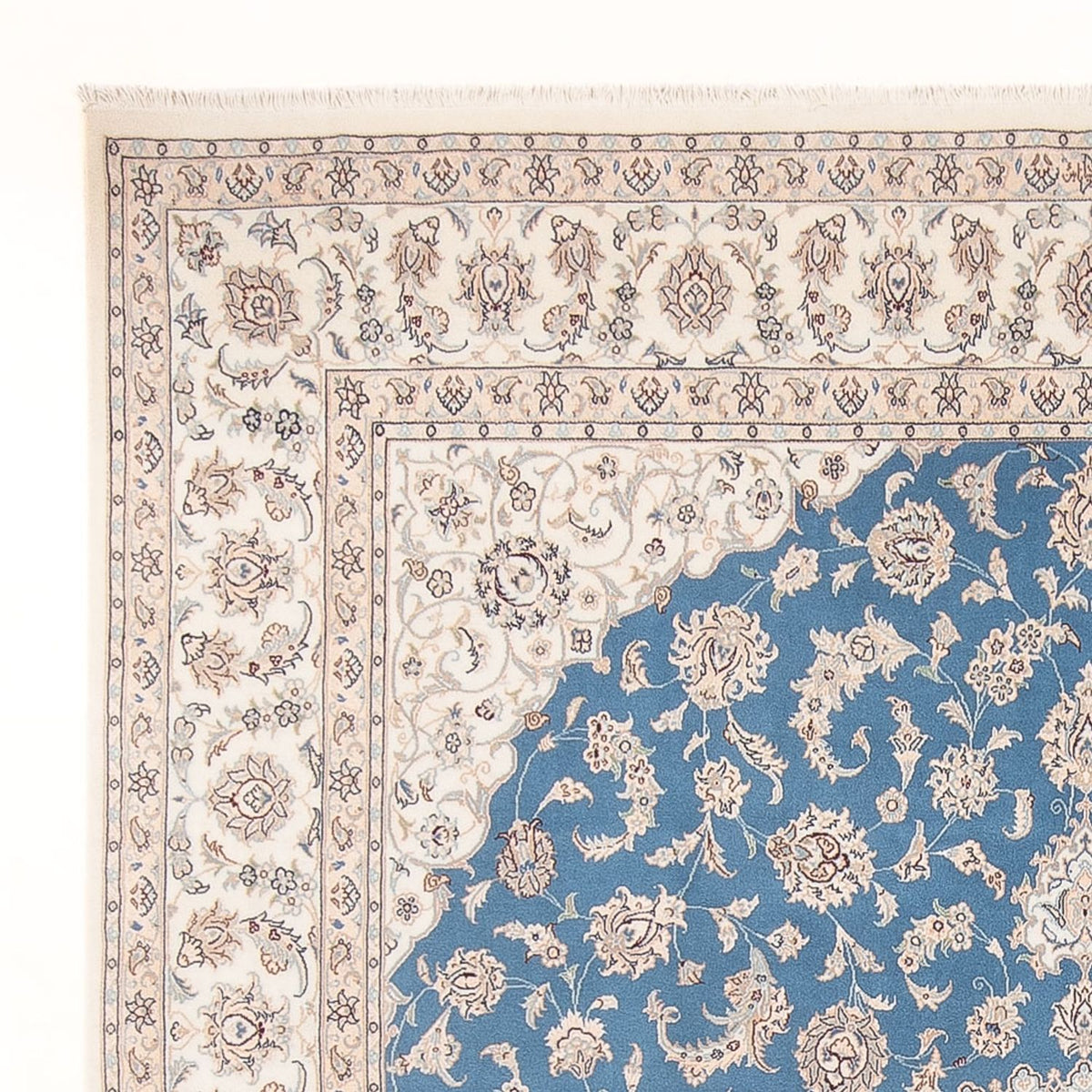 Perser Rug - Nain - Premium - 303 x 247 cm - light blue