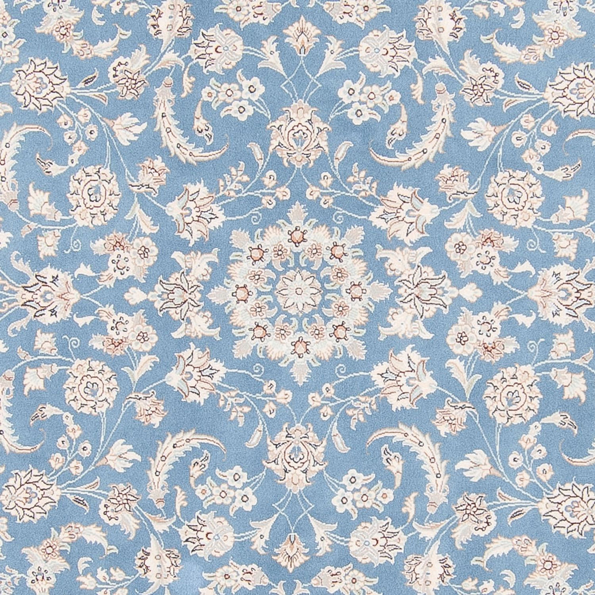 Perser Rug - Nain round  - 200 x 200 cm - light blue